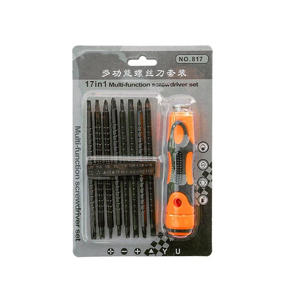 17-in-1 Magnetic Screwdriver Kit for Automotive Repair Tasks