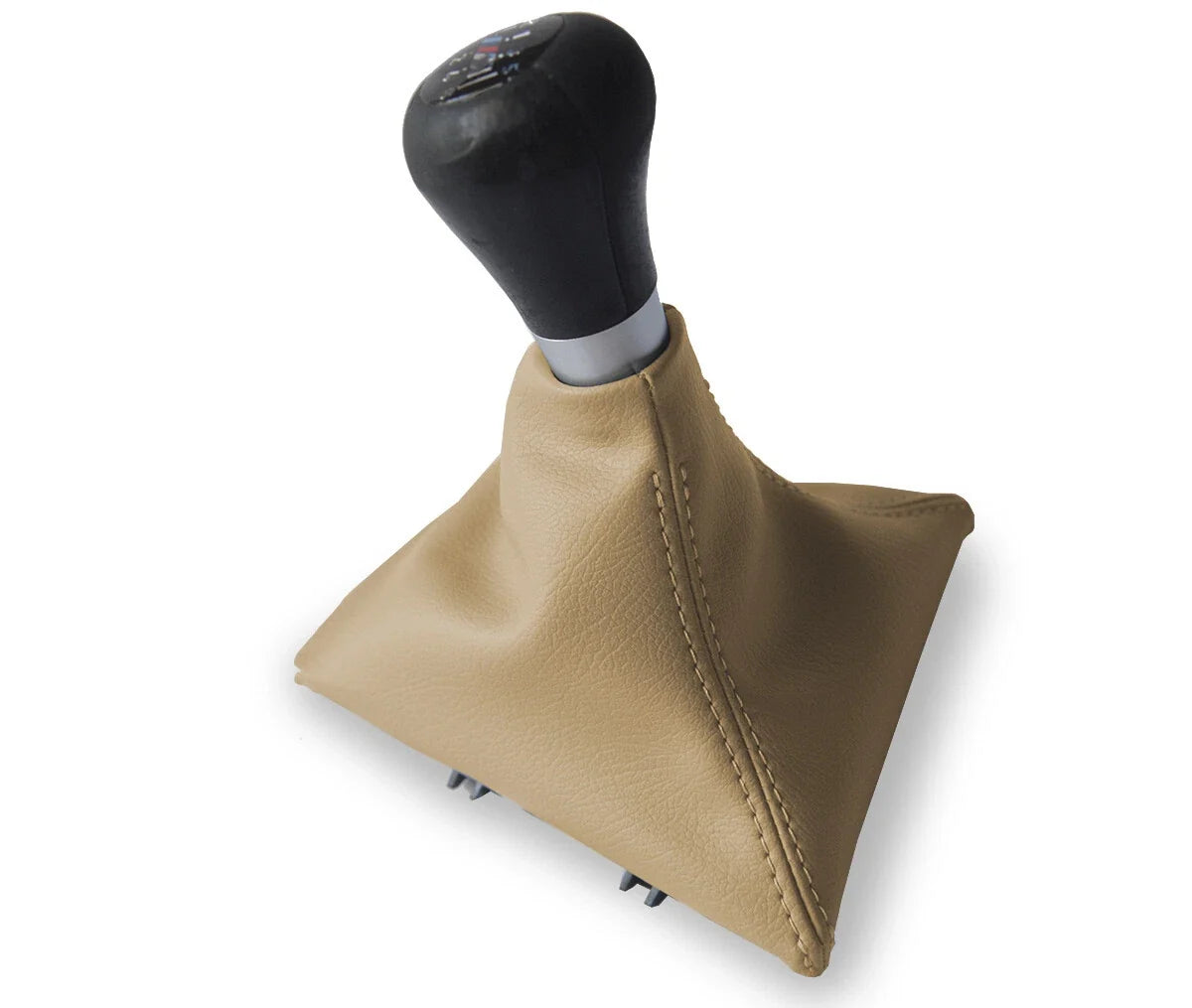 Leather Manual Shift Boot Cover for Toyota Celica (2000–2005) Beige