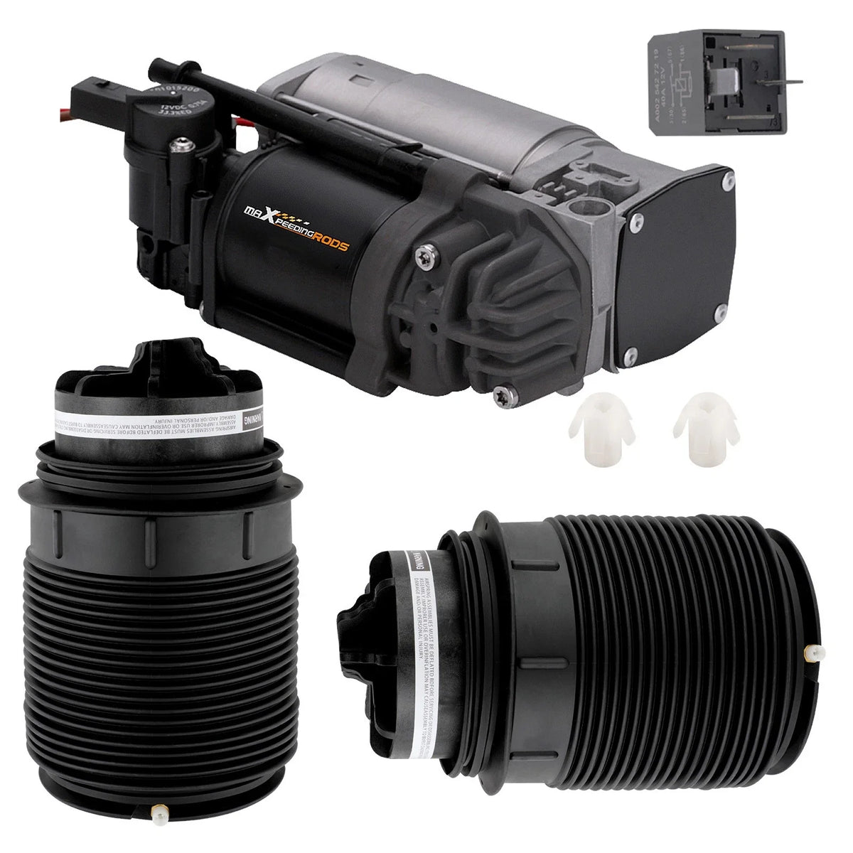 Air Suspension Pump with Rear Spring Bags for Mercedes CLS 2012-2018
