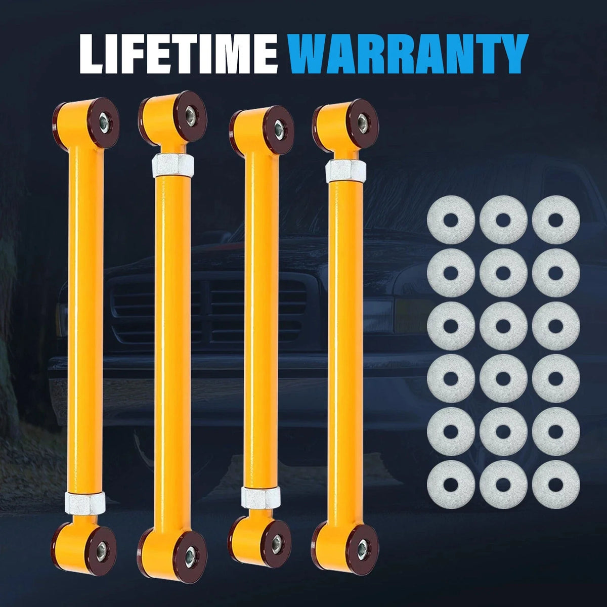 Adjustable Front Upper Lower Control Arms Set for 1994-2009 Ram 3500