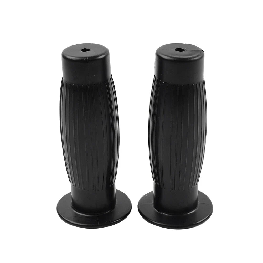 7/8" Hand Grips for Universal Vintage Motorcycle Handlebars - Black