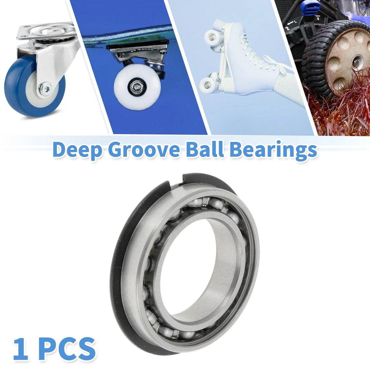 Deep Groove Ball Bearing 20x32x7mm for Scooter Skateboard (P0)