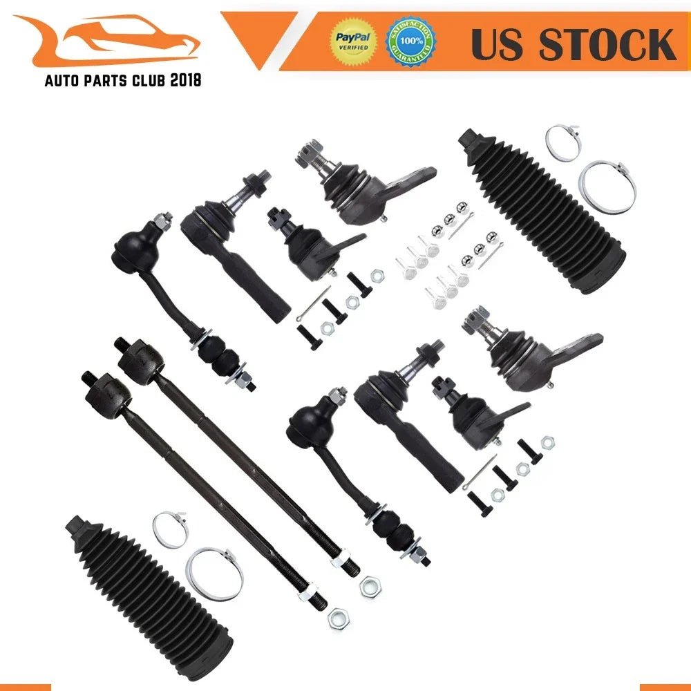 12pcs Steering Kit Ball Joints Tie Rod Ends for Dodge Dakota (2000–2004)