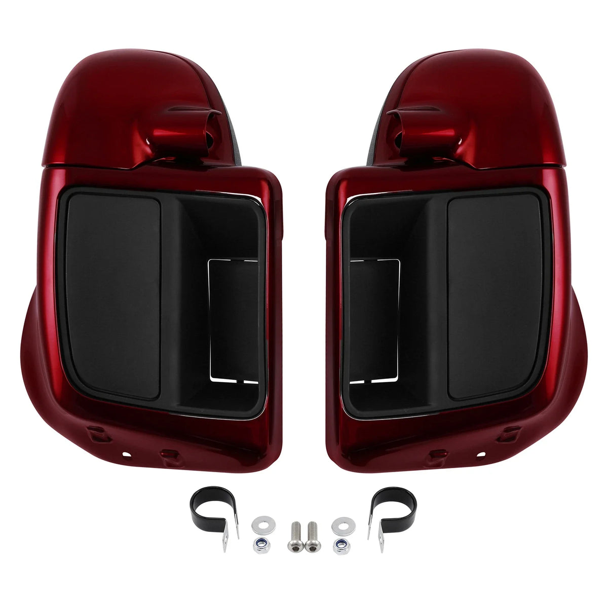 Lower Vented Leg Fairings for Touring Glide 2014-2025 in Velocity Red Sunglo