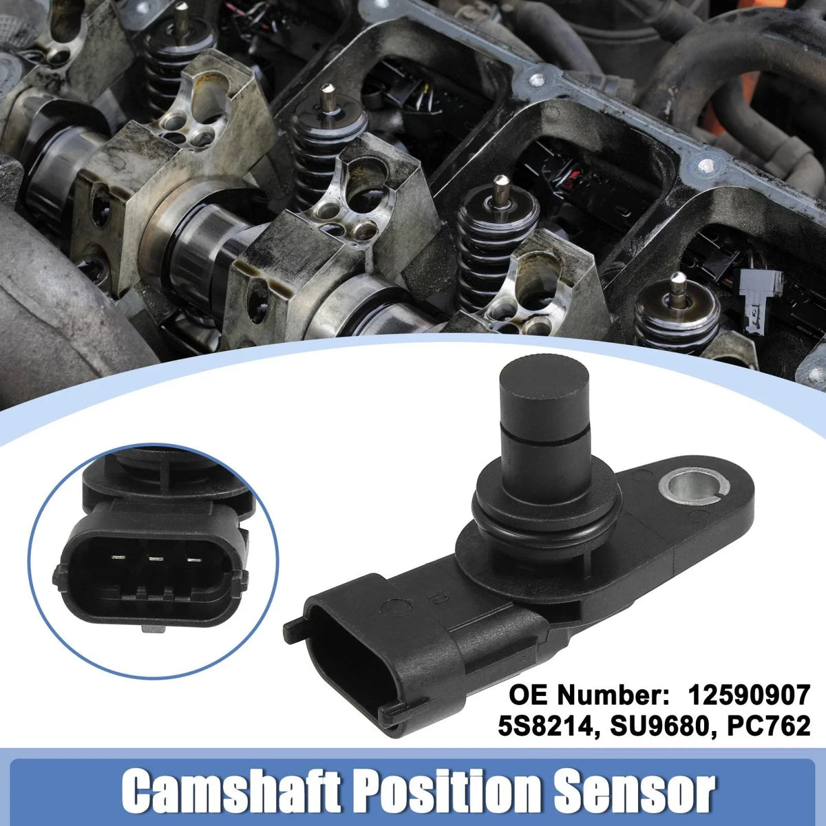 12590907 Camshaft Crankshaft Position Sensor for Buick Enclave, Cadillac