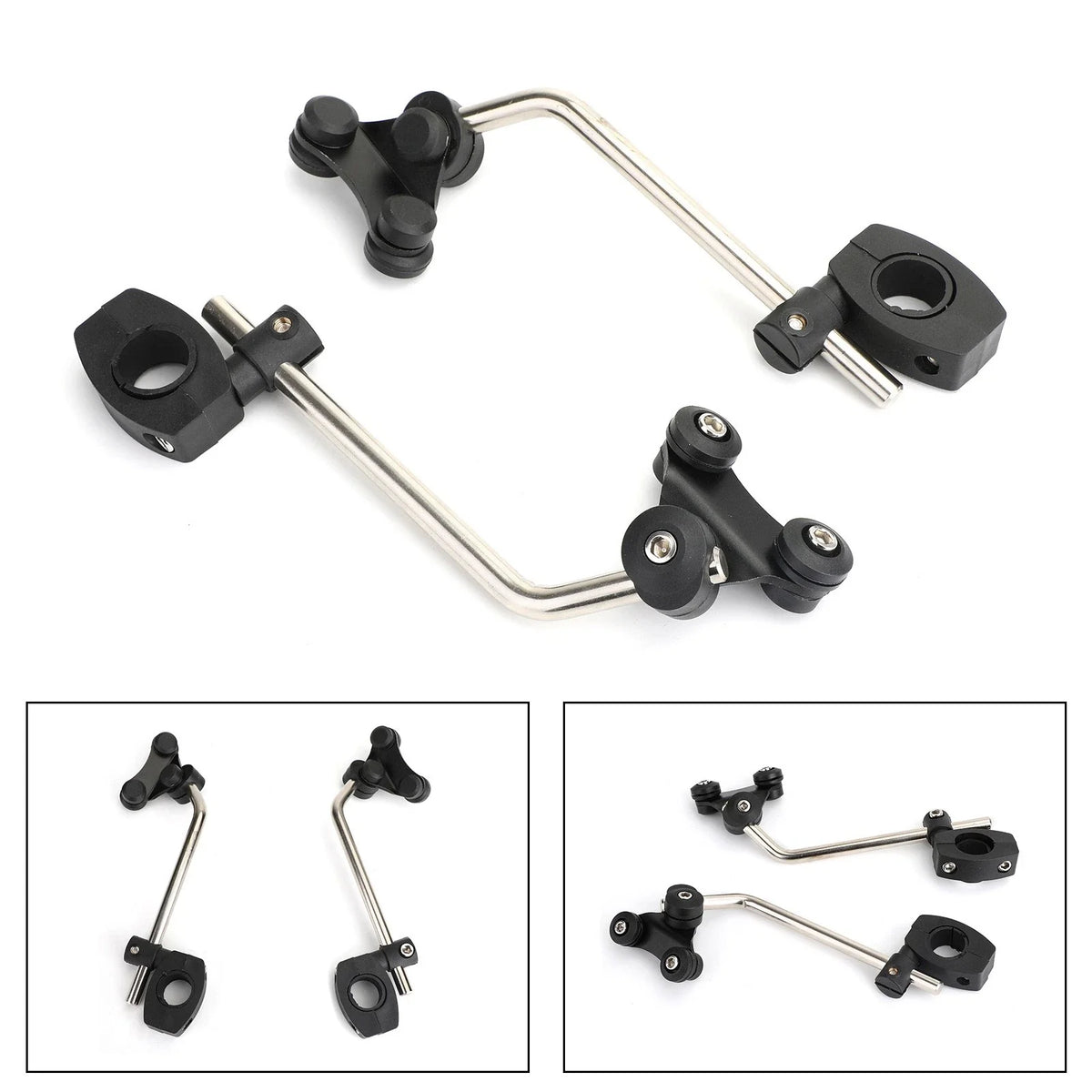 7/8" 22mm Universal Handlebar Mount Windscreen Bracket Clamp