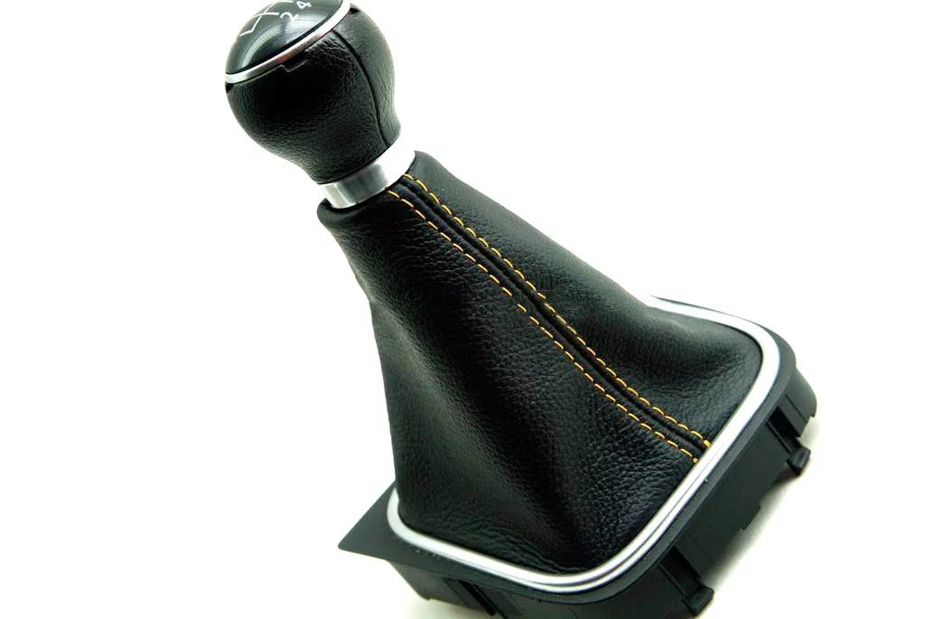 Manual Shift Boot for VW Jetta Vento Bora (2005–2012) Yellow Stitch