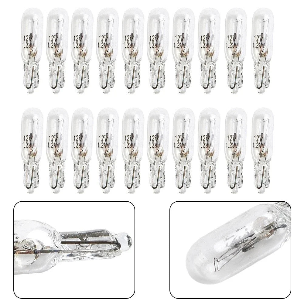 20pc T5 286 12V 1.2W Dashboard Light Bulb Kit for Car