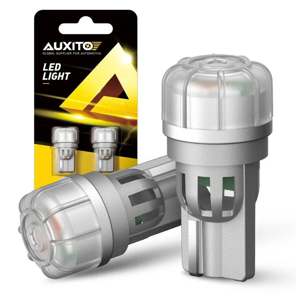 LED Parking Light Bulbs 2X AUXITO Yellow Amber T10 175 2825 168 194