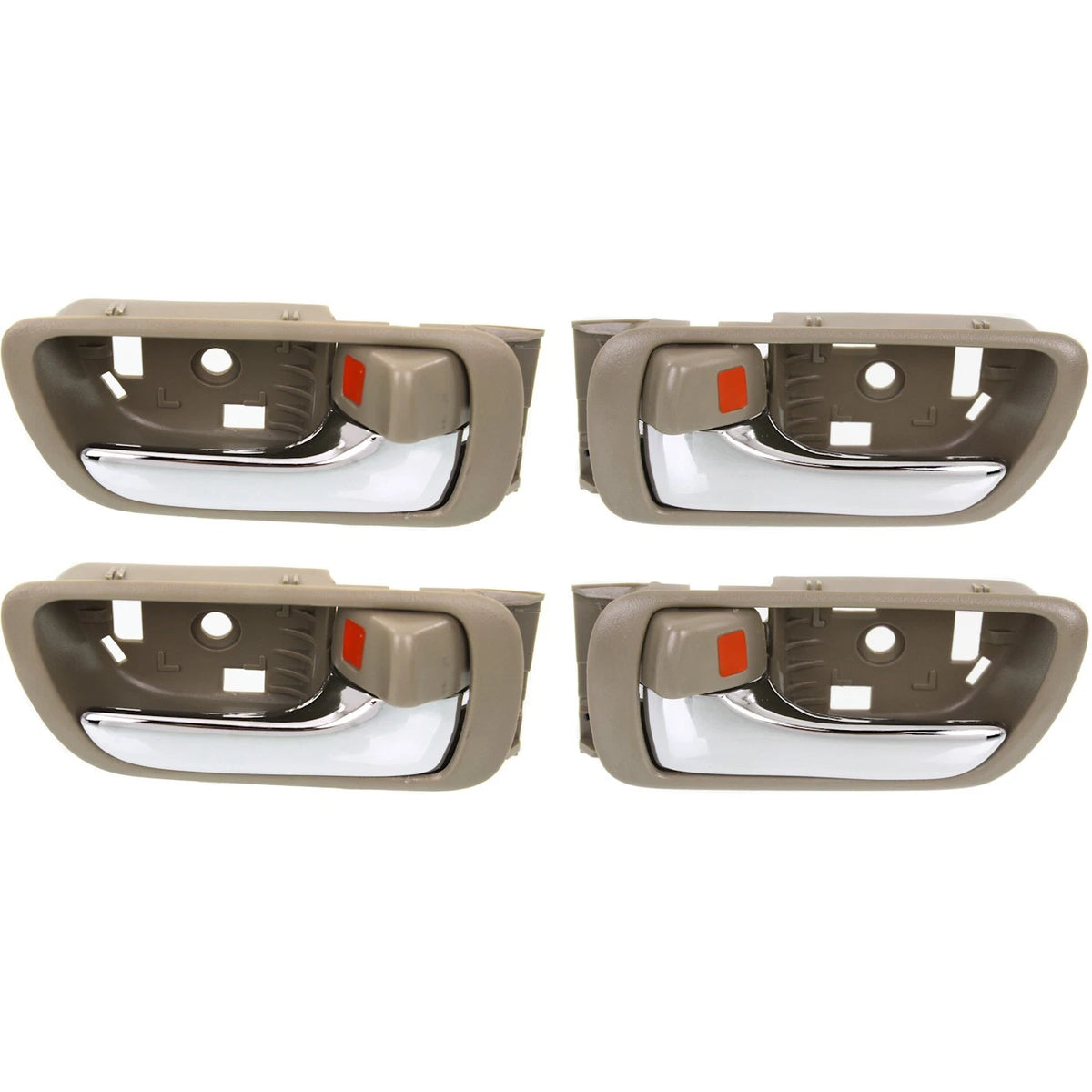 Set of 2 Interior Door Handles for Toyota Camry (2002–2006) Chrome