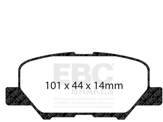 Rear Brake Pads MJ919YP for Mazda 3 (2014-2017)
