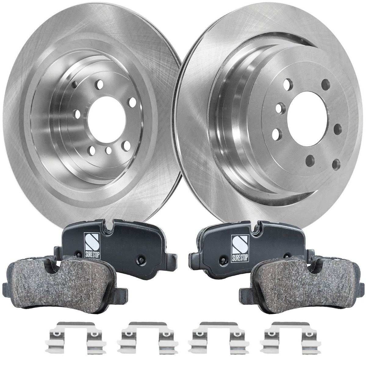 Rear Brake Pads and Disc Rotors Set for Range Rover (2006-2009)