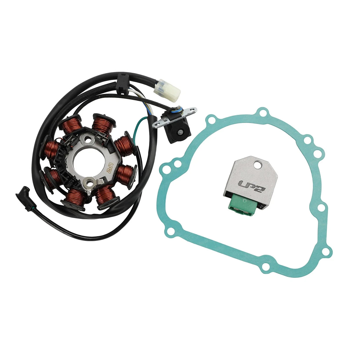 Regulator & Gasket with Generator Stator for Kawasaki KLX 140 08-23