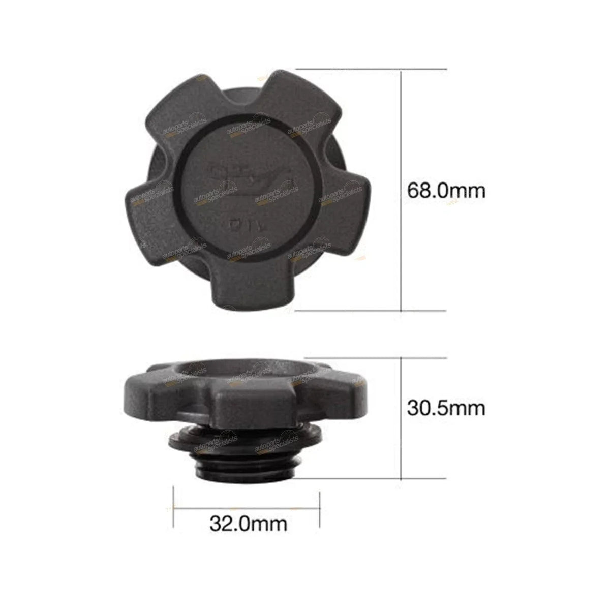 1.6L Engine Oil Filler Cap for Suzuki Vitara (1988-1994)
