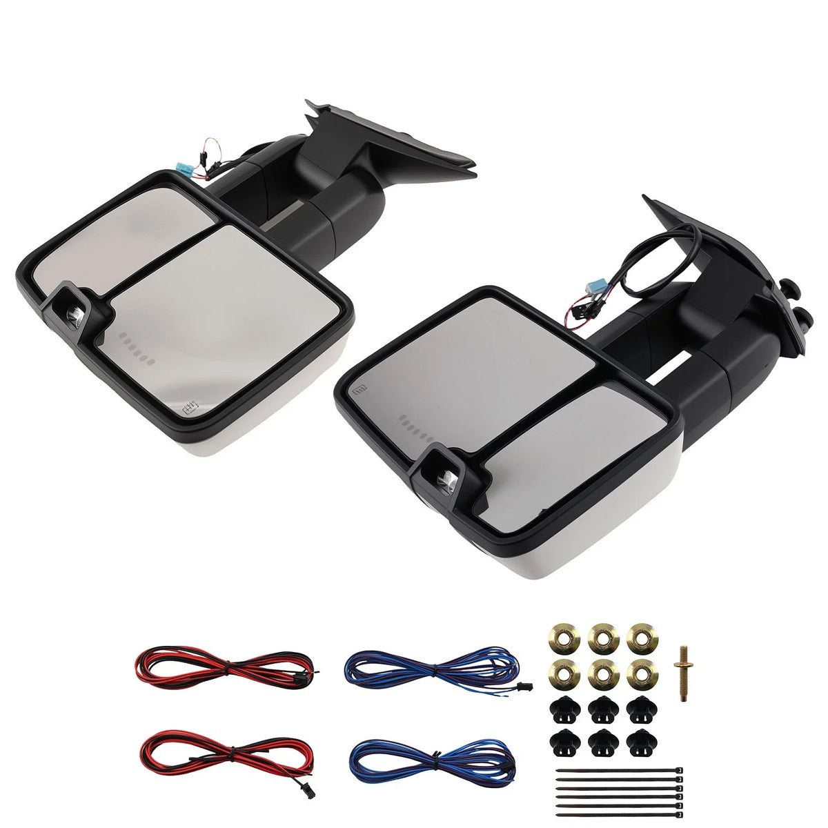 Rear View Mirror Pair for Escalade ESV EXT (2003β2006) Chrome