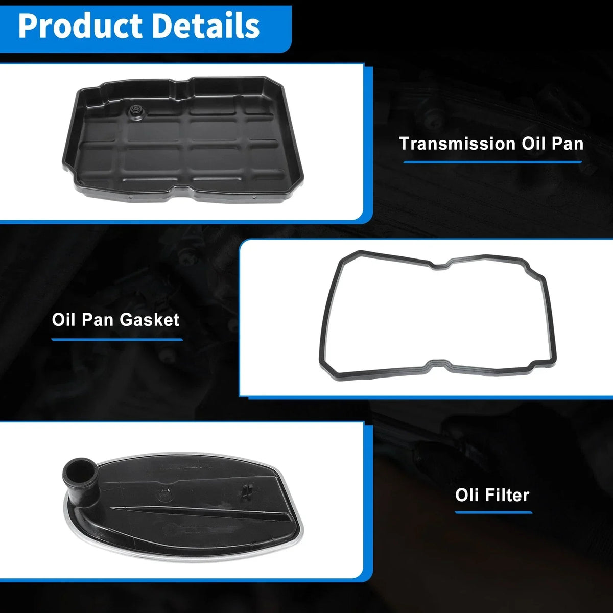 Transmission Oil Pan Kit & Filter for 2005-2014 Chrysler 300