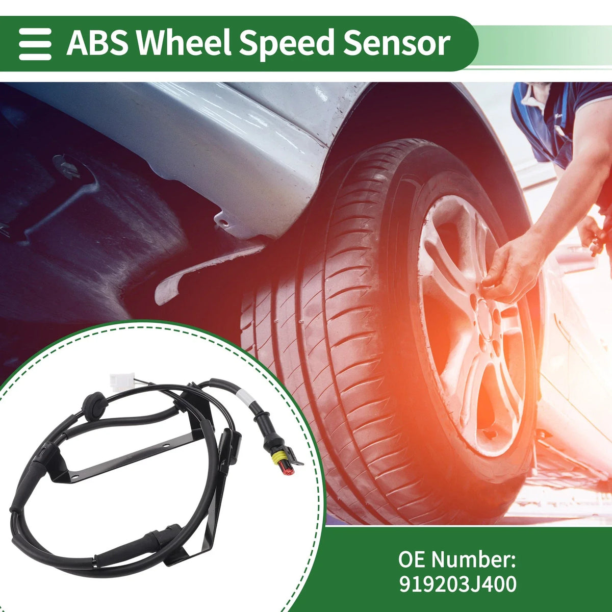 ABS Wheel Speed Sensor No. 919203J400 for Kia Sorento (2011–2013)
