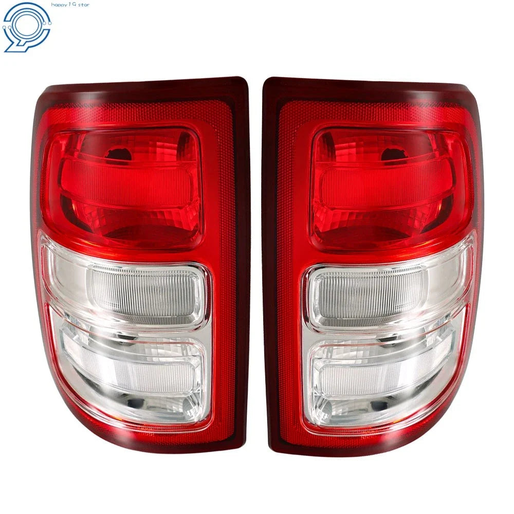 Set of 2 Tail Lights for Dodge Ram 2500 (2019–2022) with Chrome Bezel