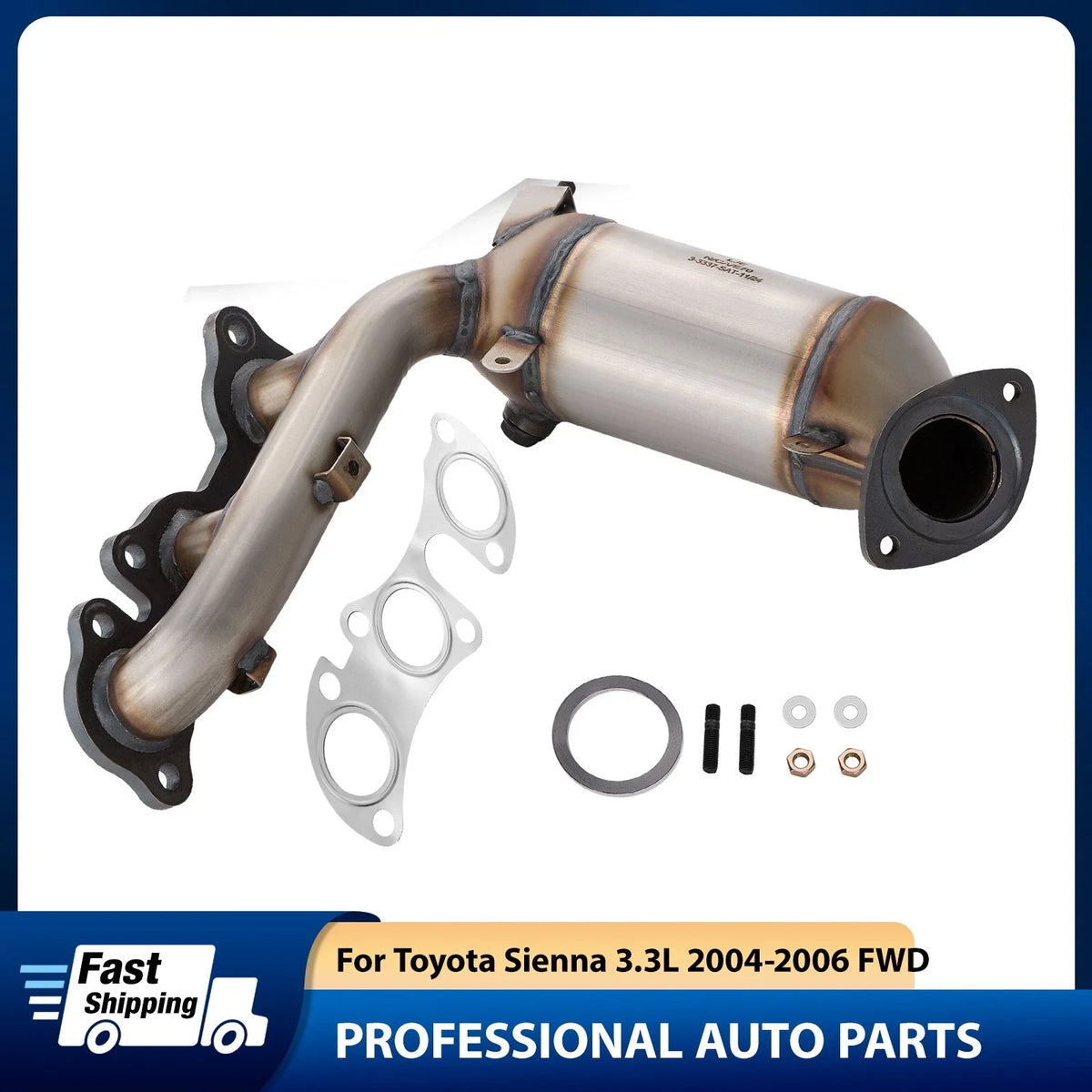 2004-2006 Toyota Sienna 3.3L Right Bank 1 Catalytic Converter