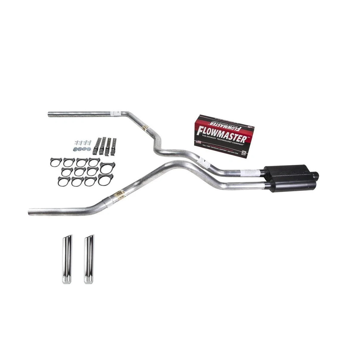 Dual Exhaust Pipe for Tundra (2000–2007) - Flowmaster Super 44 RW Tip
