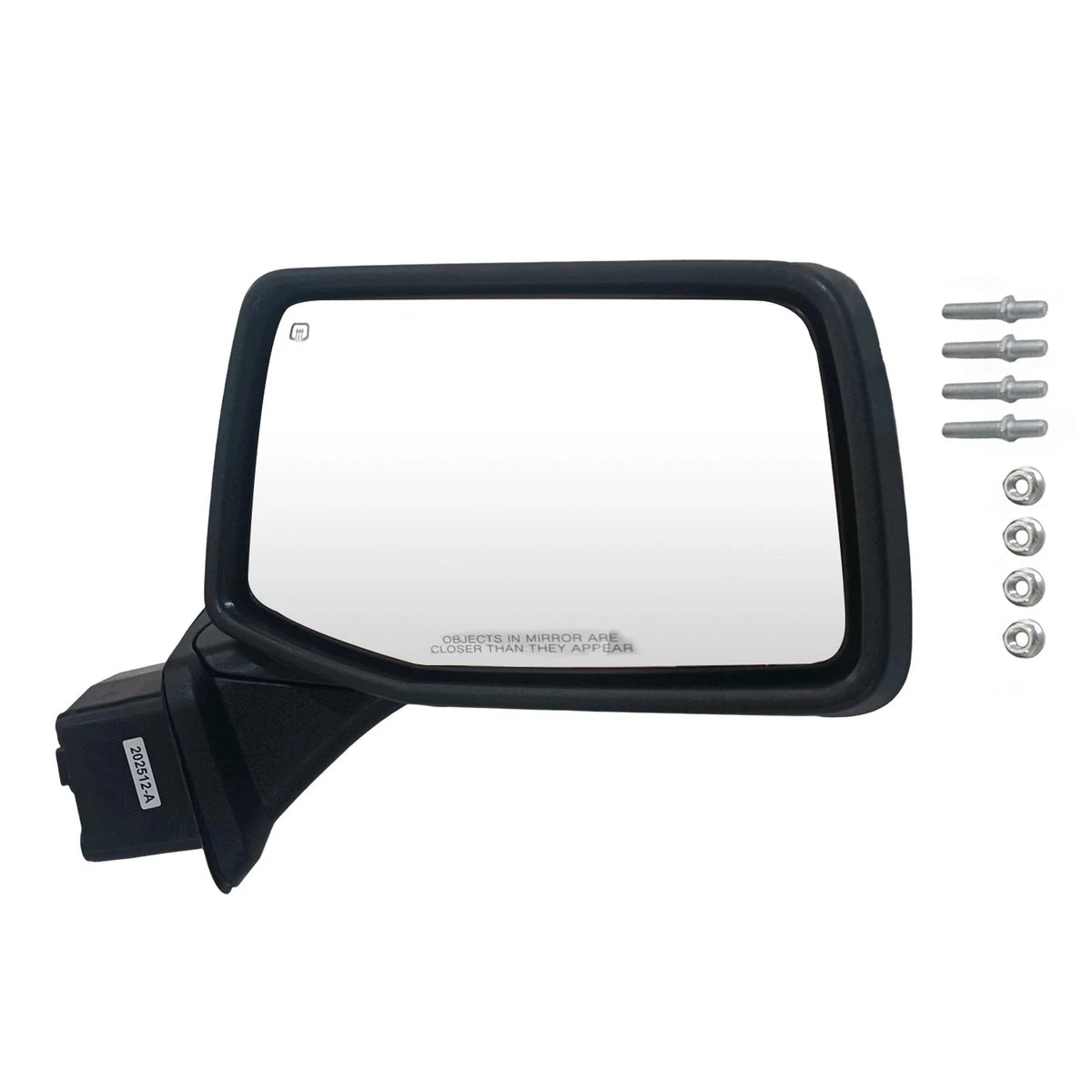 Right Side Door Mirror Cap for Chevy Silverado 1500 (2019–2023) Chrome Heated