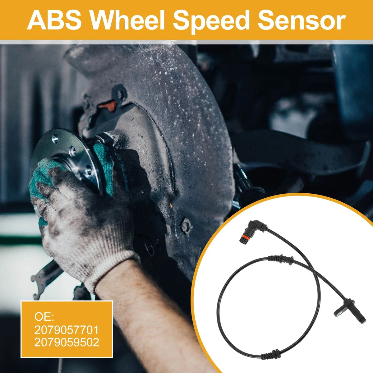 ABS Wheel Speed Sensor No. 2079057701 for Mercedes-Benz E400 (2017–2019)