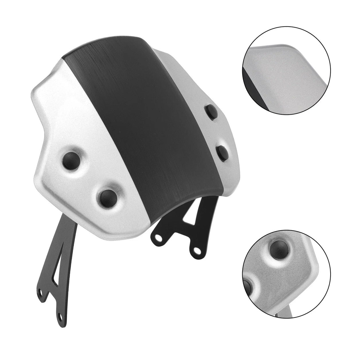 2024-2025 Scrambler 400 X Windshield - Silver Finish