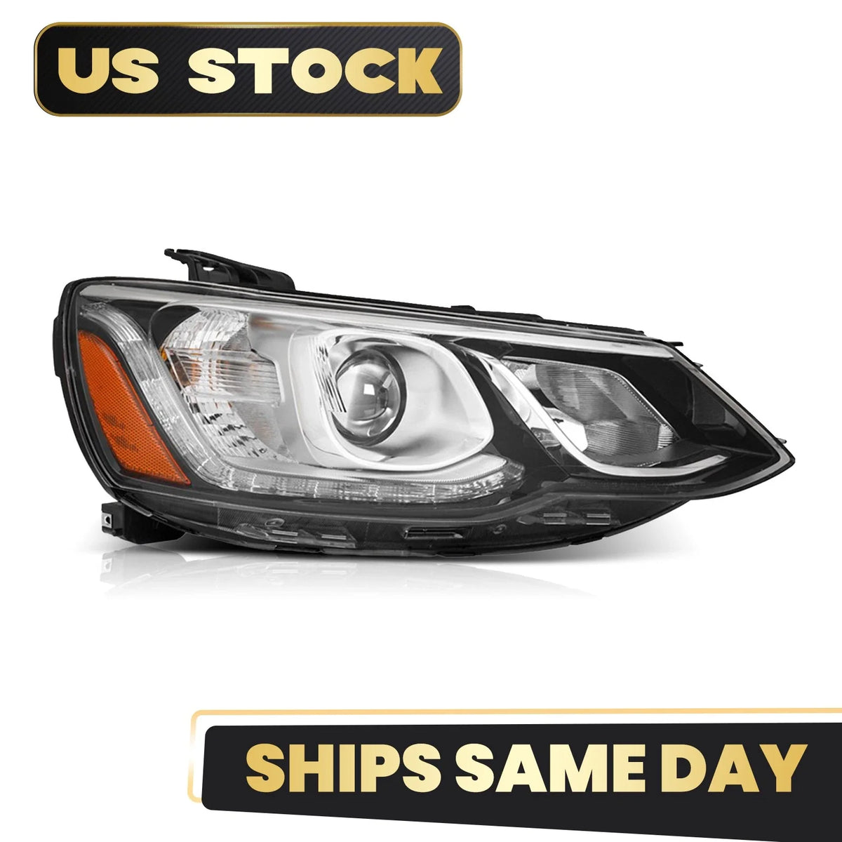 Halogen Projector Headlight for Chevrolet Sonic (2017–2020) W/Bulb Right