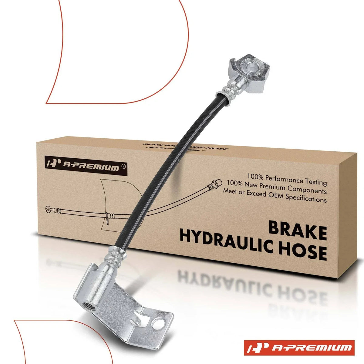 Rear Left Outer Brake Hydraulic Hose for Ford F-350 Super Duty (2005–2010)