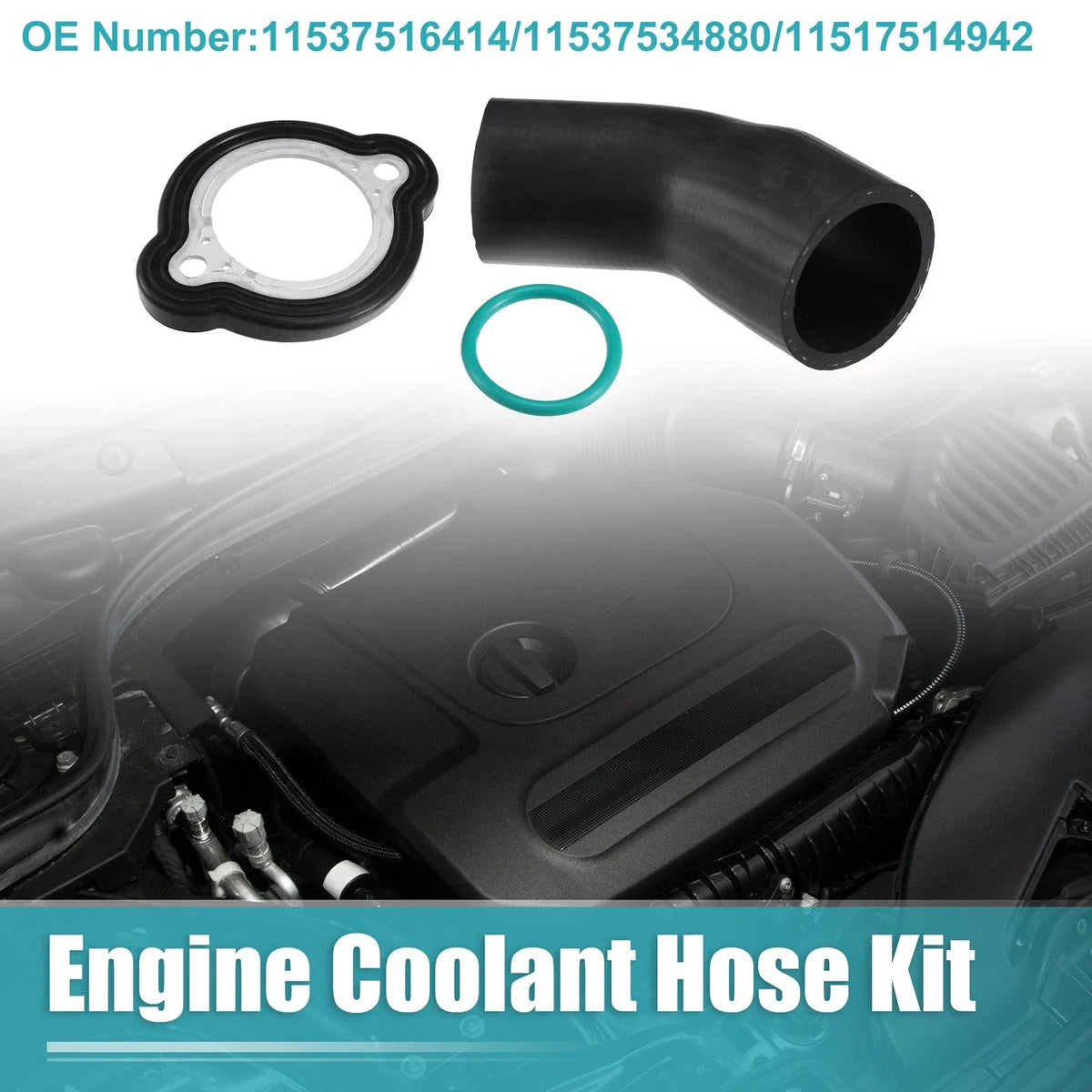 Engine Coolant Hose Kit for BMW E82 E90 E91 E92 E93 (2007–2013) No. 11537516414/11537534880