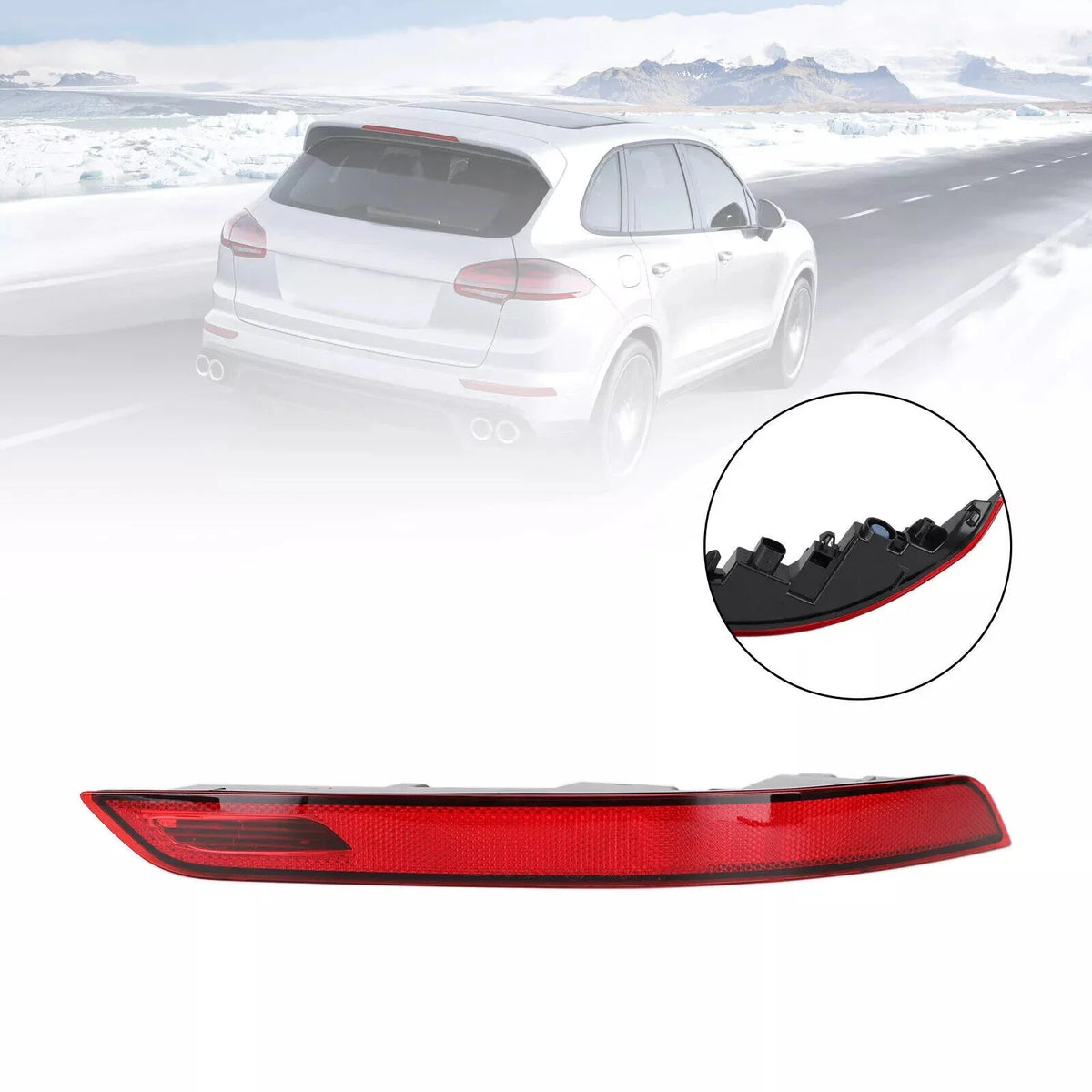 RH Rear Fog Reflector Light for Porsche Cayenne 2015 to 2017