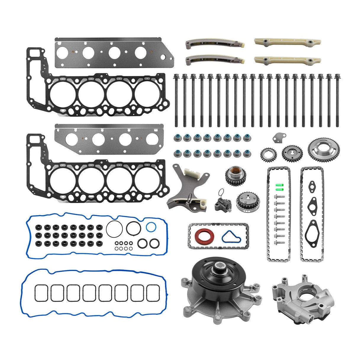 Water Pump, Oil Pump & Head Gasket Timing Chain Kit for Ram 1500 2011-2013