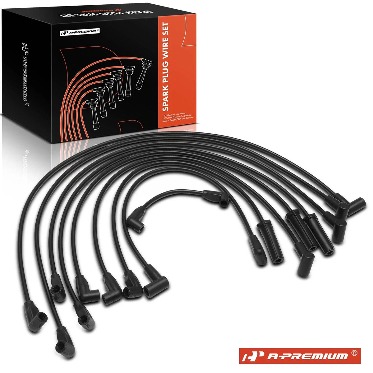 9x Spark Plug Wire Set for Chevy Camaro (2010–2015)