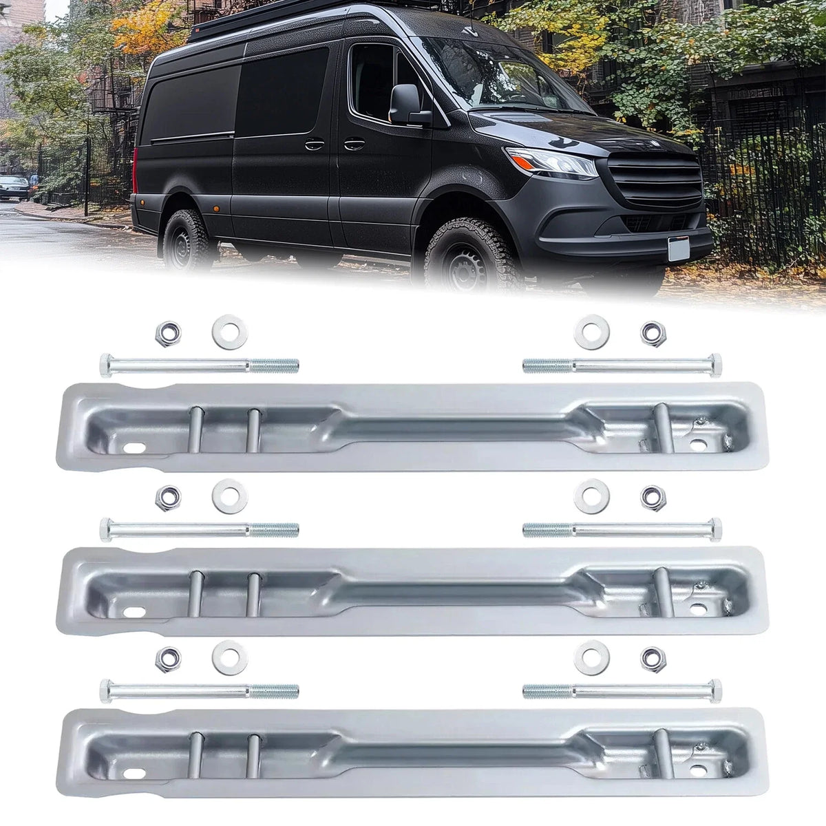 Rear Seat Bracket Set (3 Pack) for Mercedes Benz Sprinter 2007-2018
