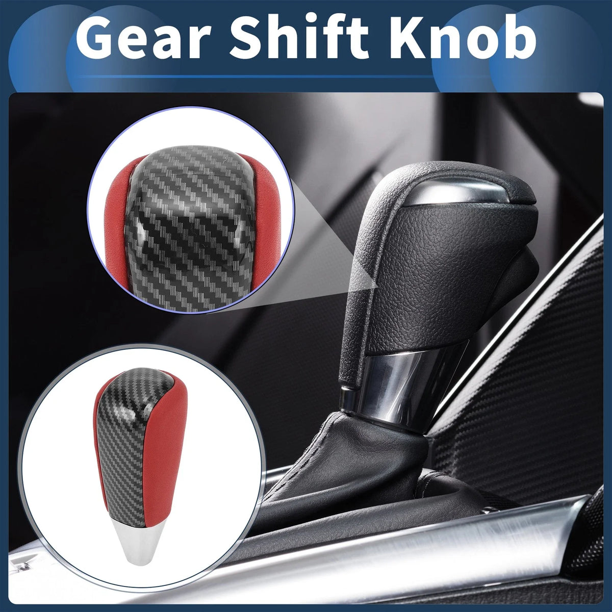 Automatic Gear Shifter Knob for Toyota Land Cruiser (2016–2021) Plastic Leather