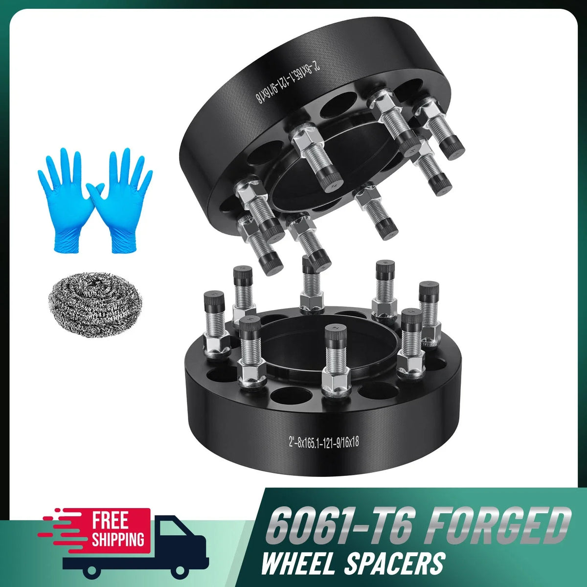 2X 2 in Hubcentric Wheel Spacers for Dodge Ram 3500 (1994–2010)