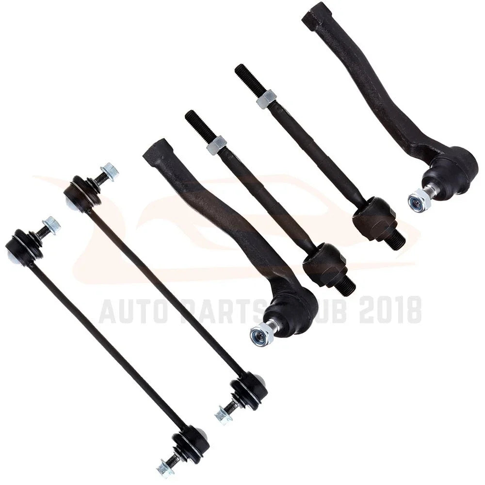 Set of 6 Front Tie Rod Ends for Chevrolet Aveo 5 (2006–2011)