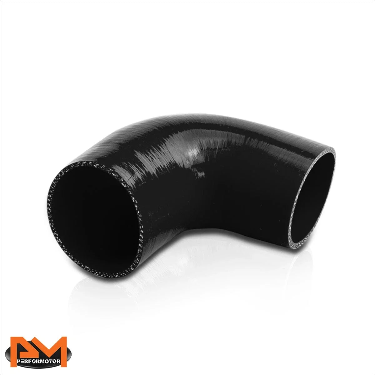 90 Elbow Coupler 2" to 2.5" Intake Intercooler Silicone Hose Reducer Black