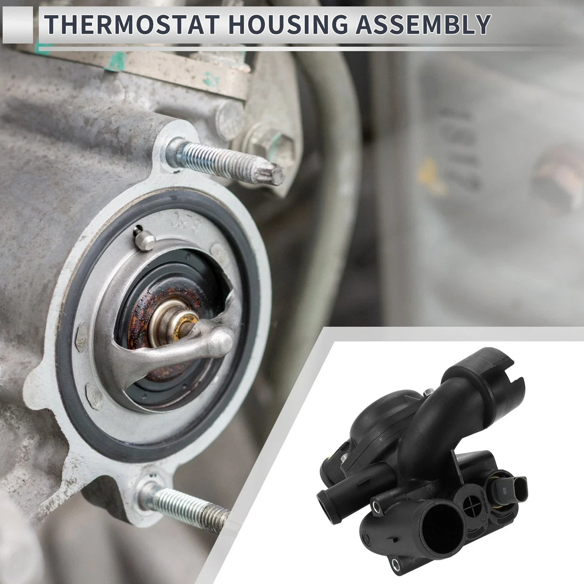 Engine Coolant Thermostat Housing Assembly for Volkswagen Touareg (2004–2006)