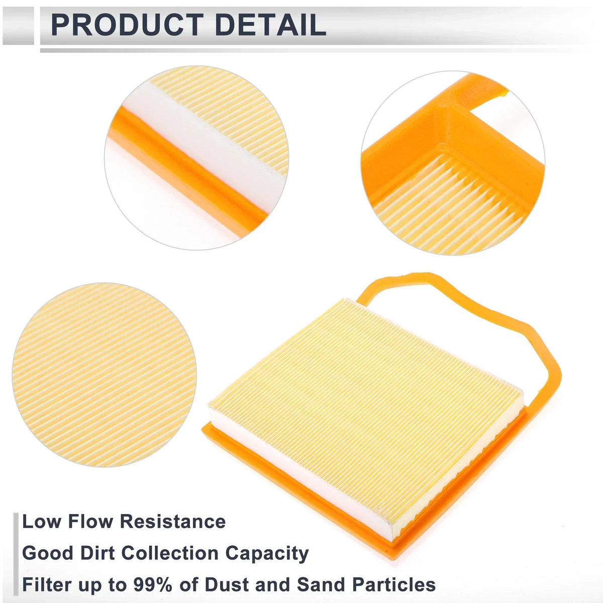 1 x Pcs Engine Air Filter for Mercedes-Benz S450 V6 3.0L (2018)