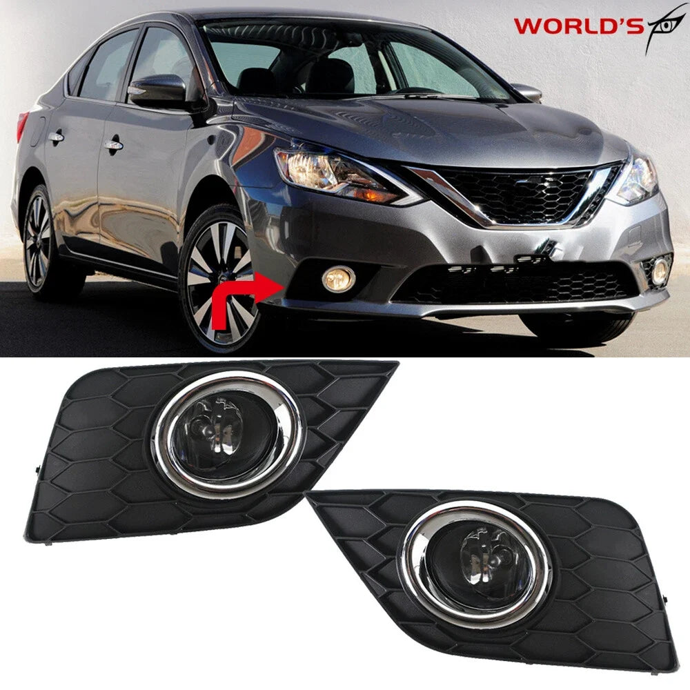 Fog Lights Kit for Nissan Sentra (2016–2019) with Wiring Switch