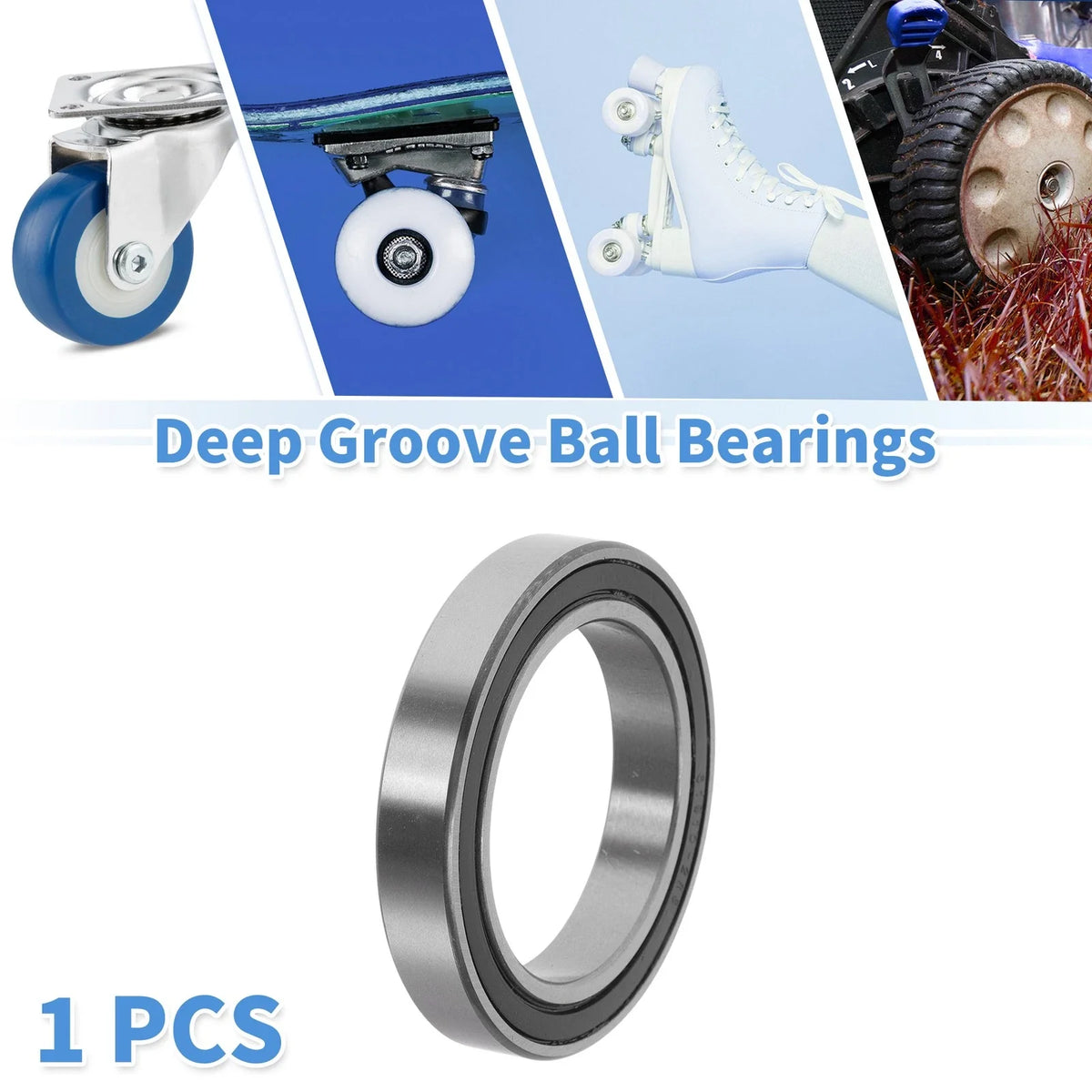 Deep Groove Ball Bearing 50x72x12mm for Various Models (6910VV)