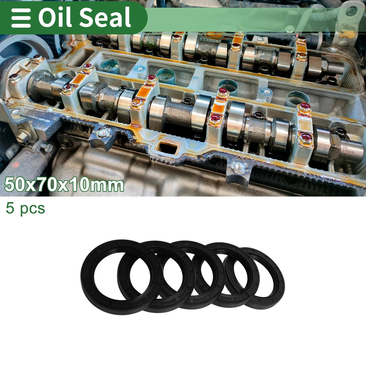 Oil Seal - NBR Rubber 50x70x10mm