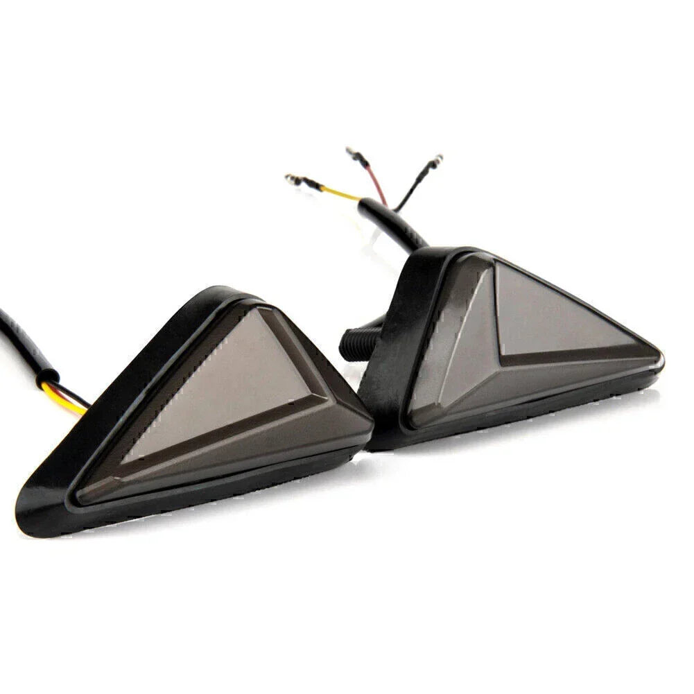 LED Turn Signal Lights Amber Red Flush Mount for Motorcycle