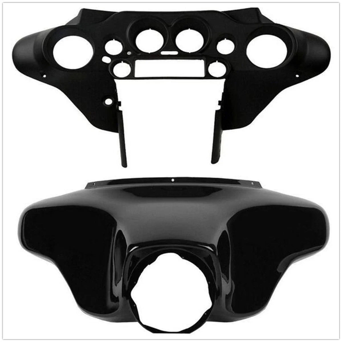 Black Front Outer Batwing Fairing for Harley Street Electra Glide (1996–2013)