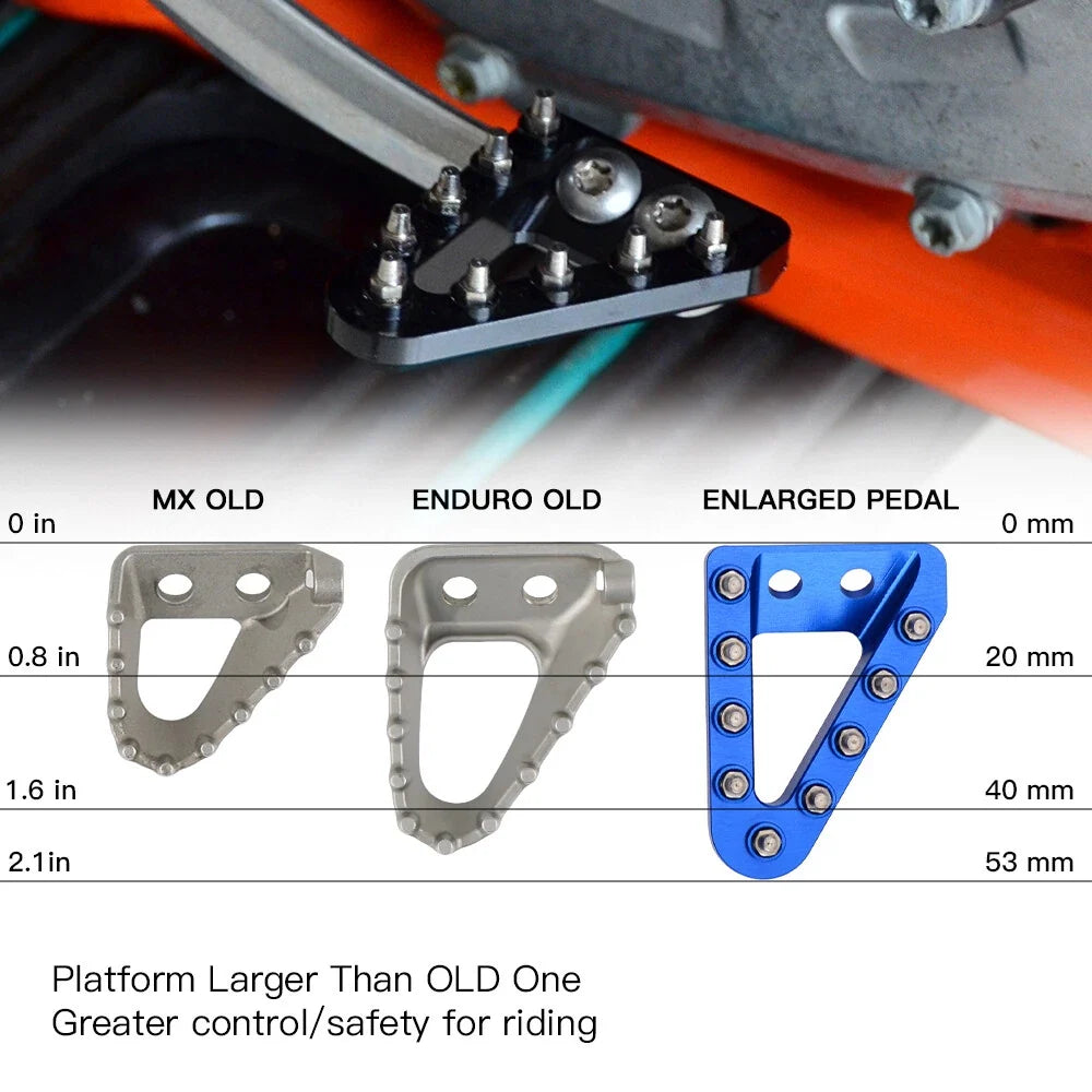 Rear Brake Lever Pedal Plate Tip for Husqvarna TX125 TX300 FX350 FX450 (2017–2025)