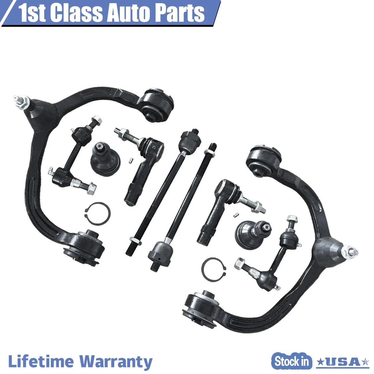 10pc Upper Control Arm Kit for Ford Expedition (2003–2004)