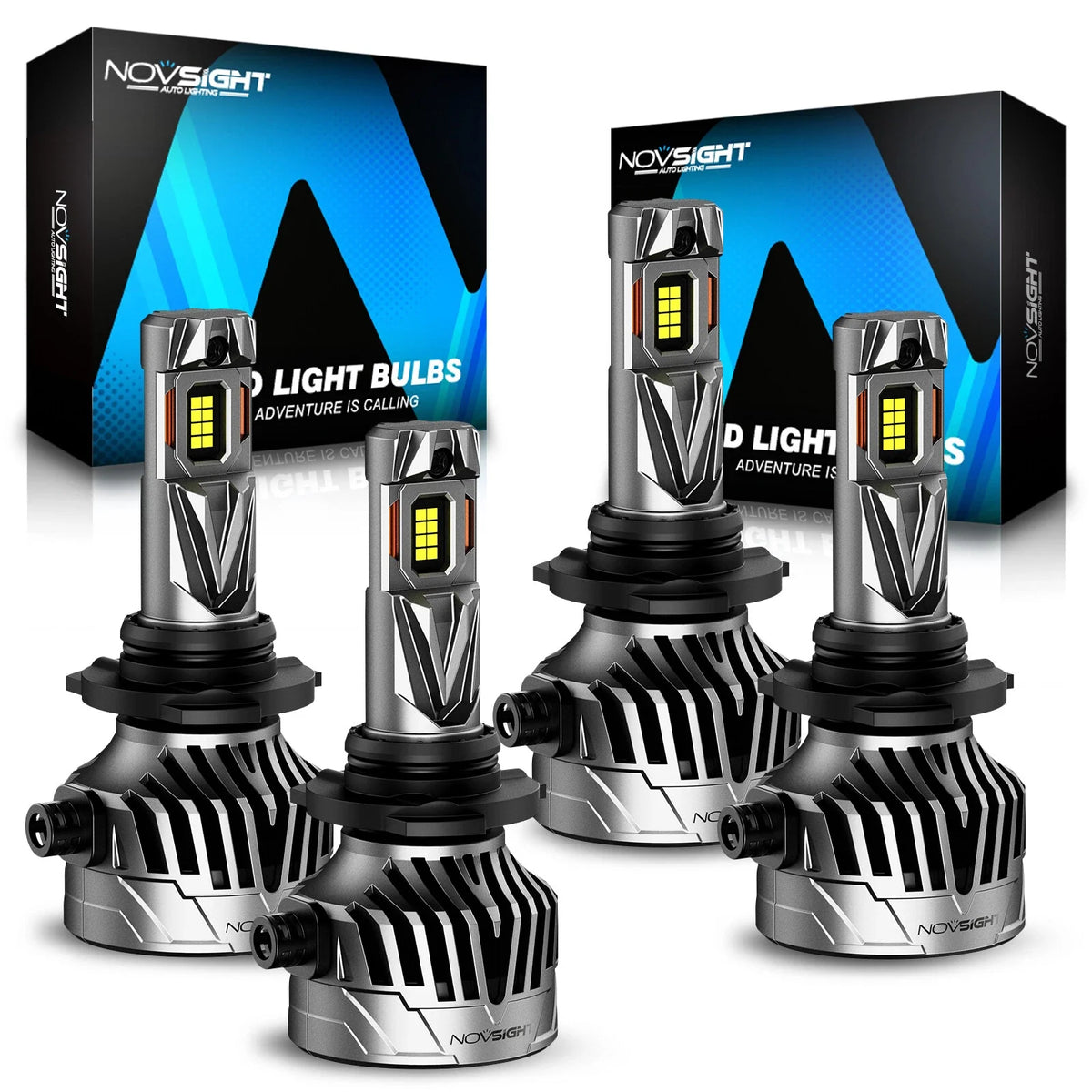 LED Headlight Bulbs Kit 9005/HB3 + 9006/HB4 - 2X for Vehicles