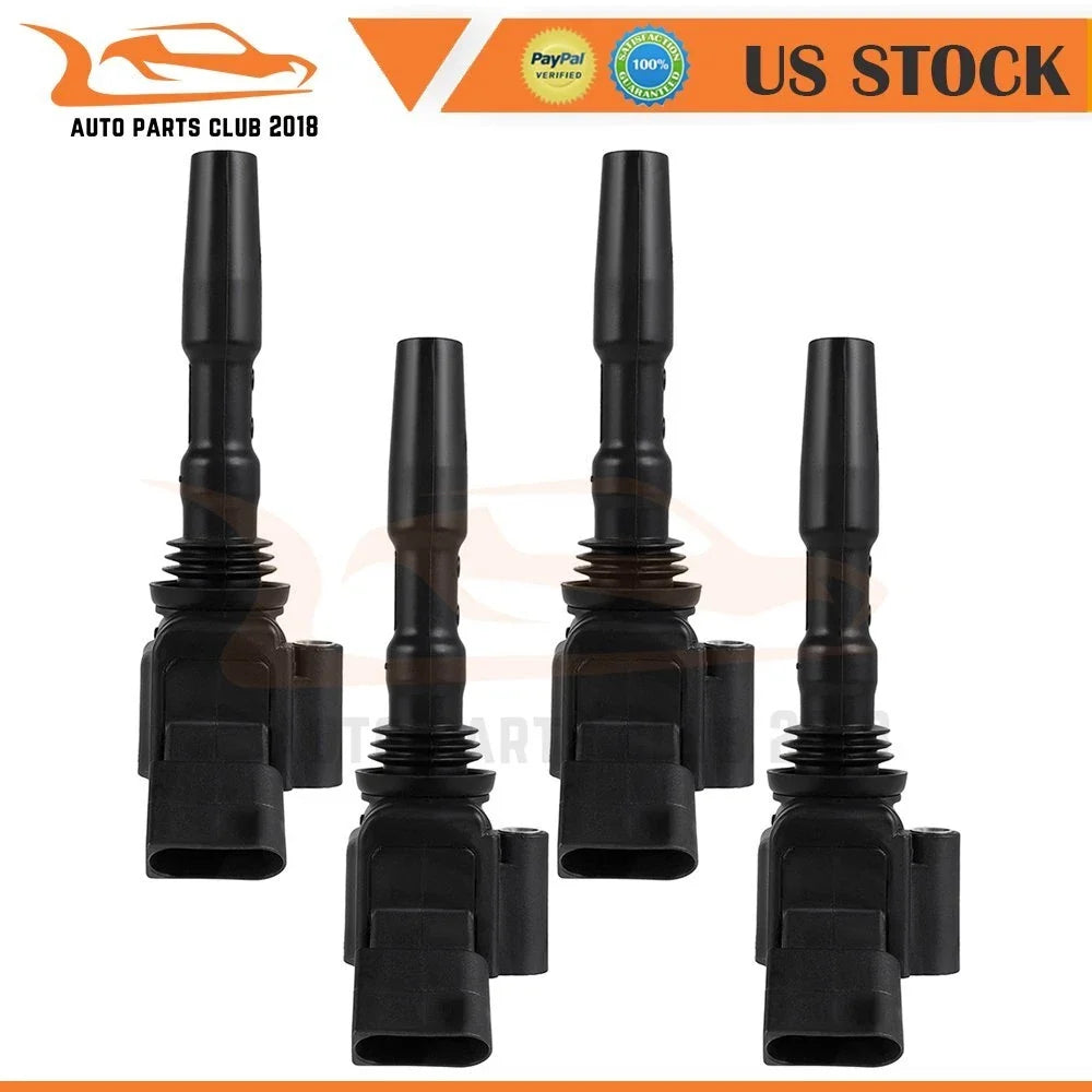 Set of 4 Ignition Coils for Audi A3, VW Jetta (2016–2018)