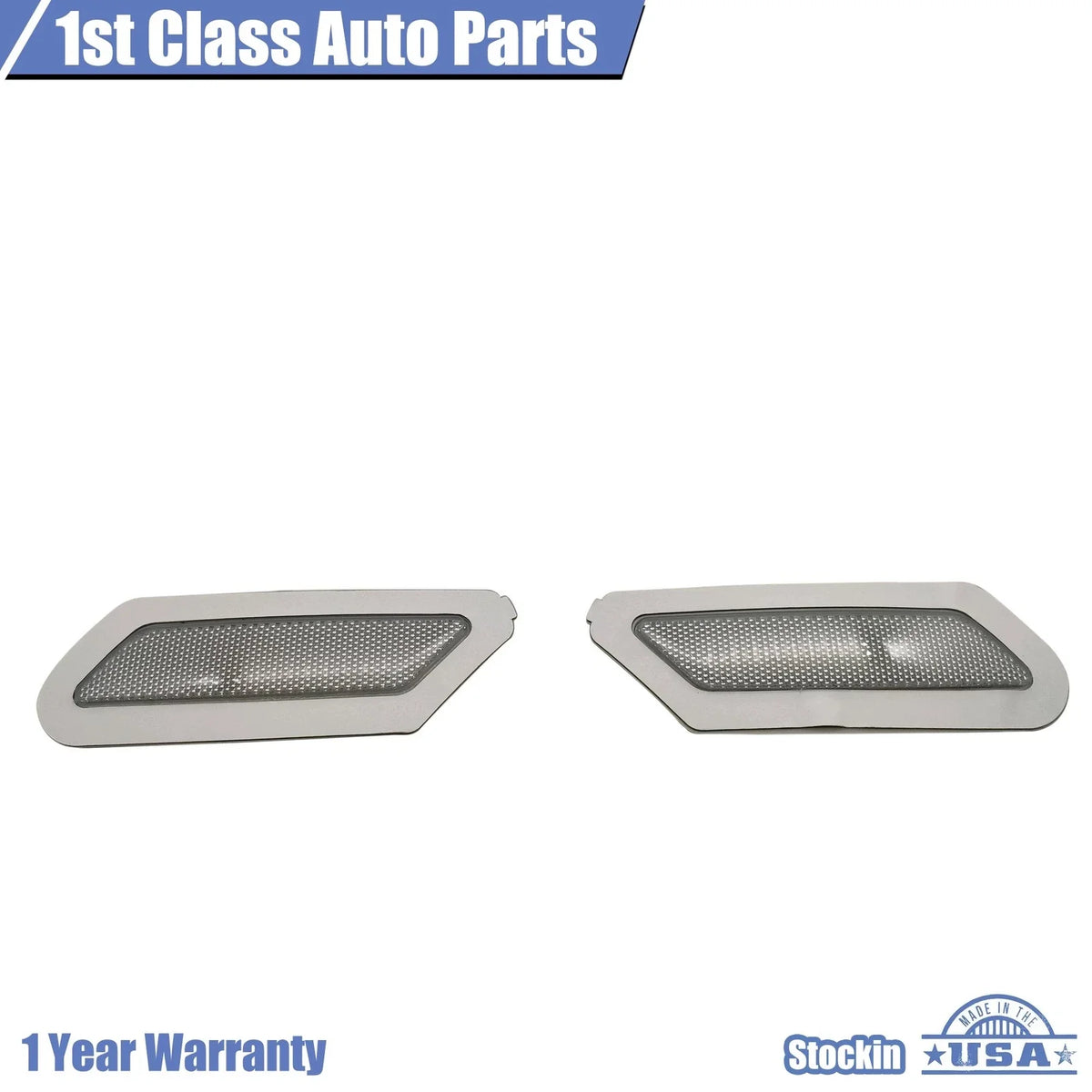 2X Front Bumper Reflector Side Marker Light Pair for Audi Q5 (2018–2020)